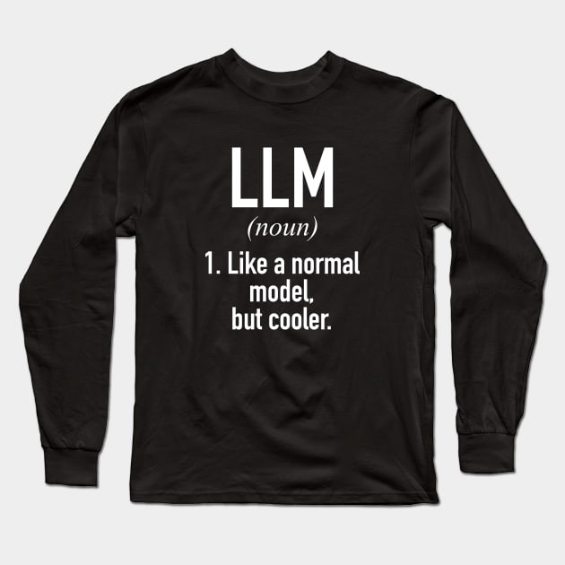 LLM - Large Language Model - AI Long Sleeve T-Shirt by Hidden Verb